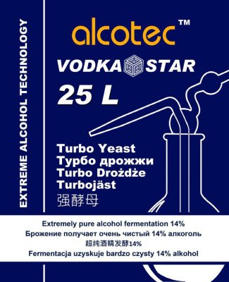 Дрожжи спиртовые  Alcotec Vodka Turbo 73 г